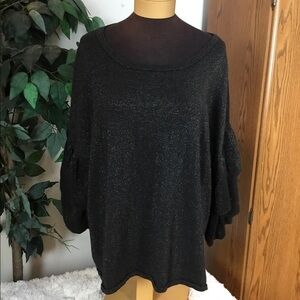 ROAMANS 1X (22/24) black with gold shimmer top
